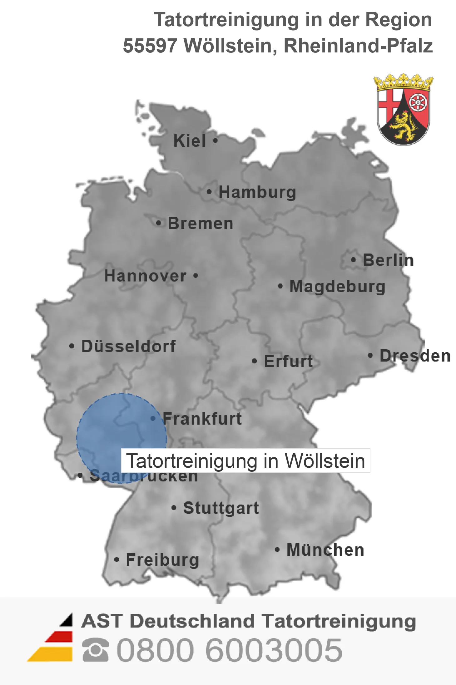 Tatortreinigung W&ouml;llstein