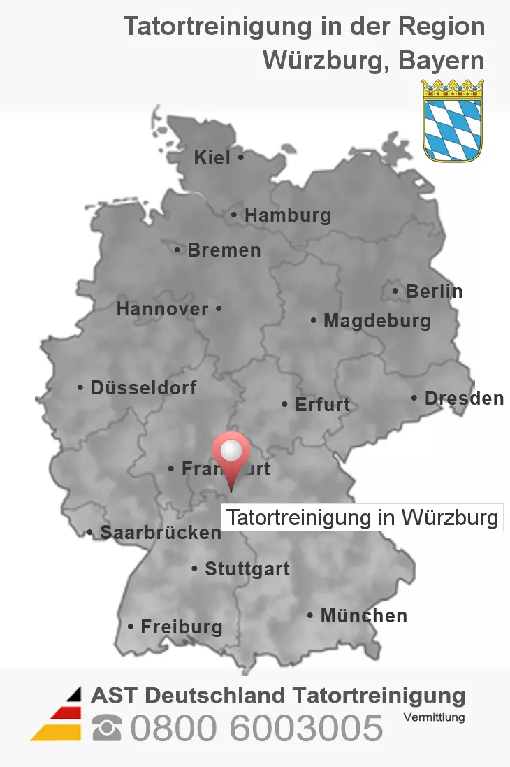 Leichenfundortreinigung Würzburg