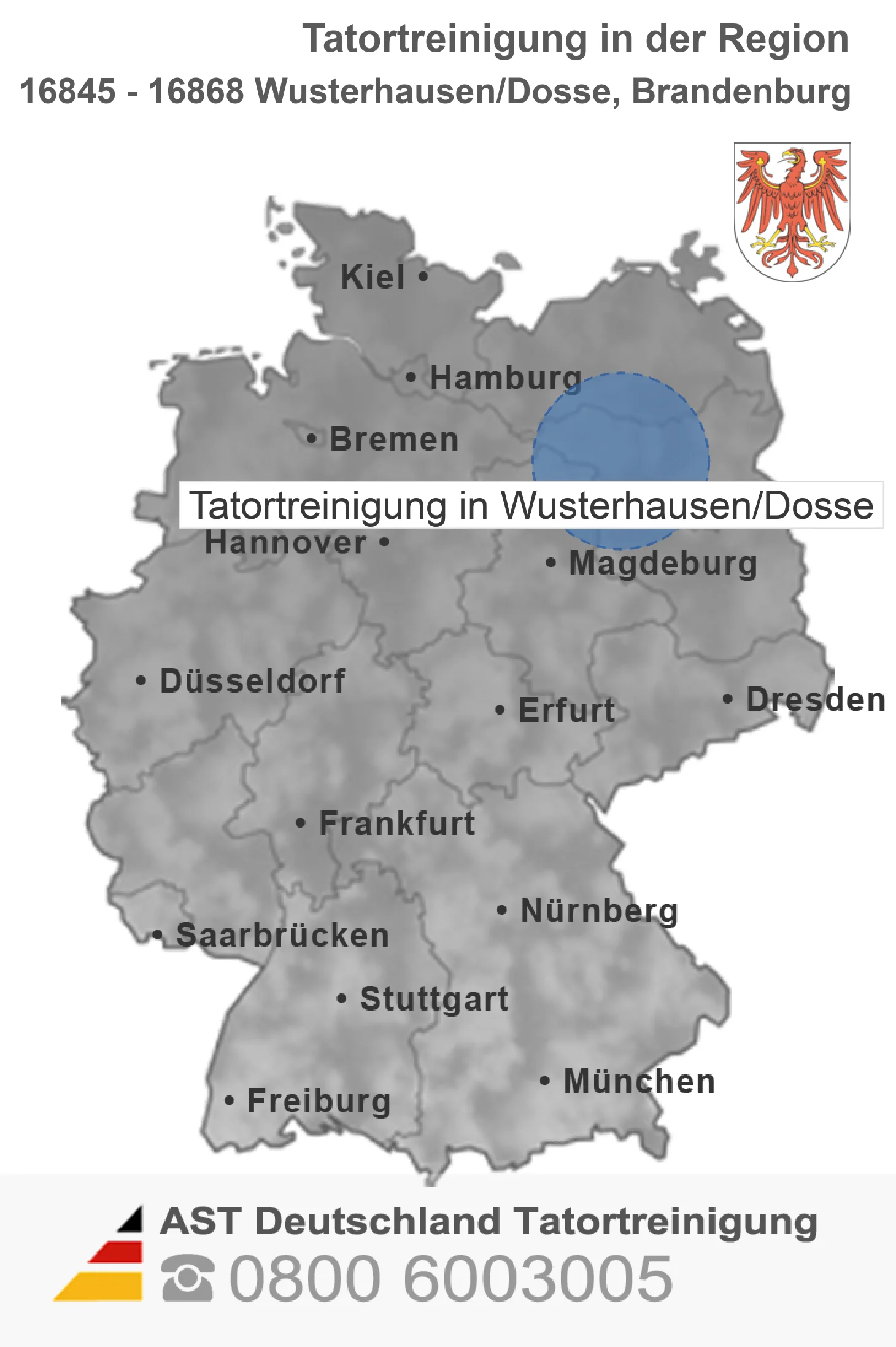 Tatortreinigung Wusterhausen/Dosse