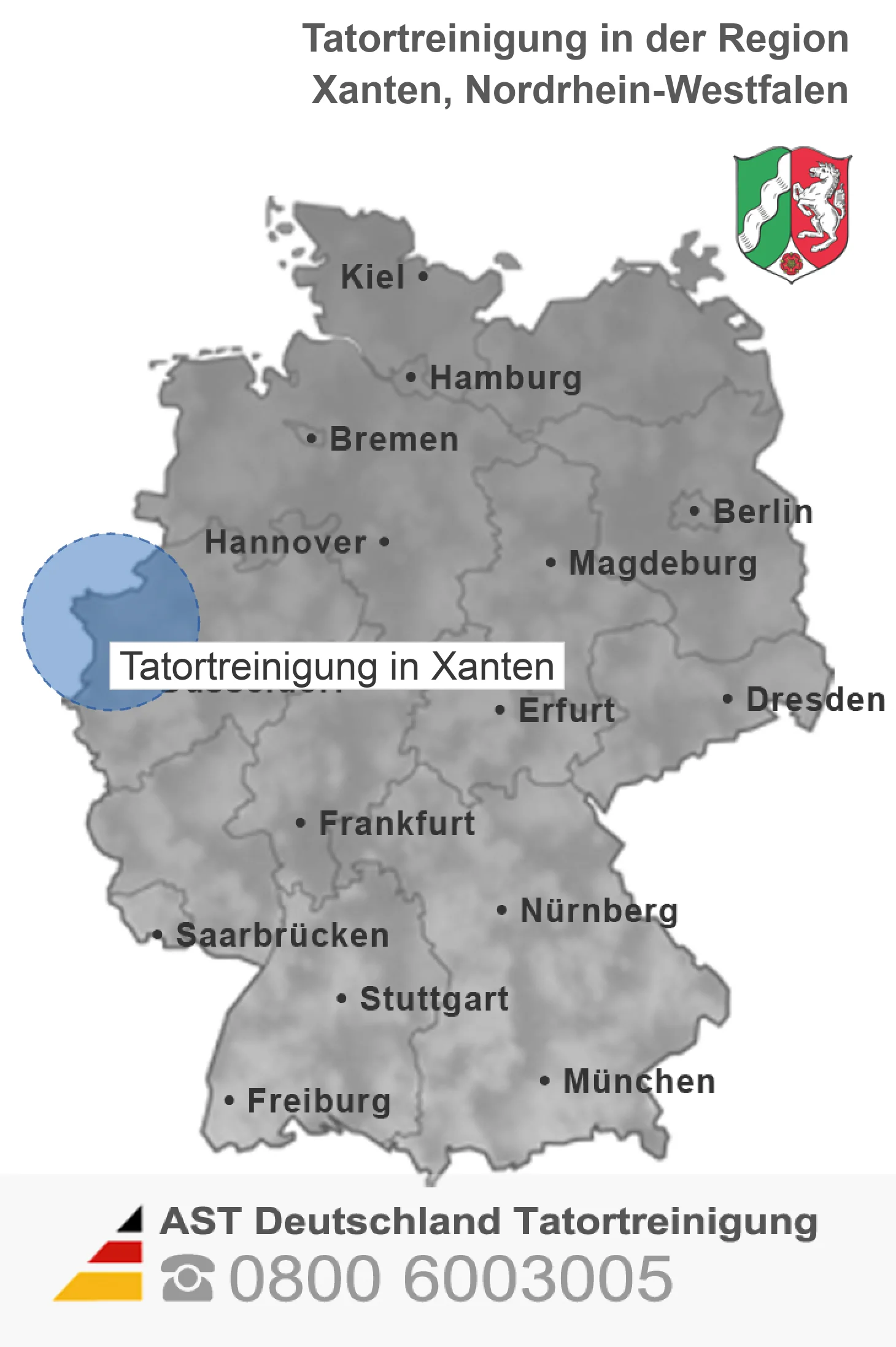 Leichenfundortreinigung Xanten