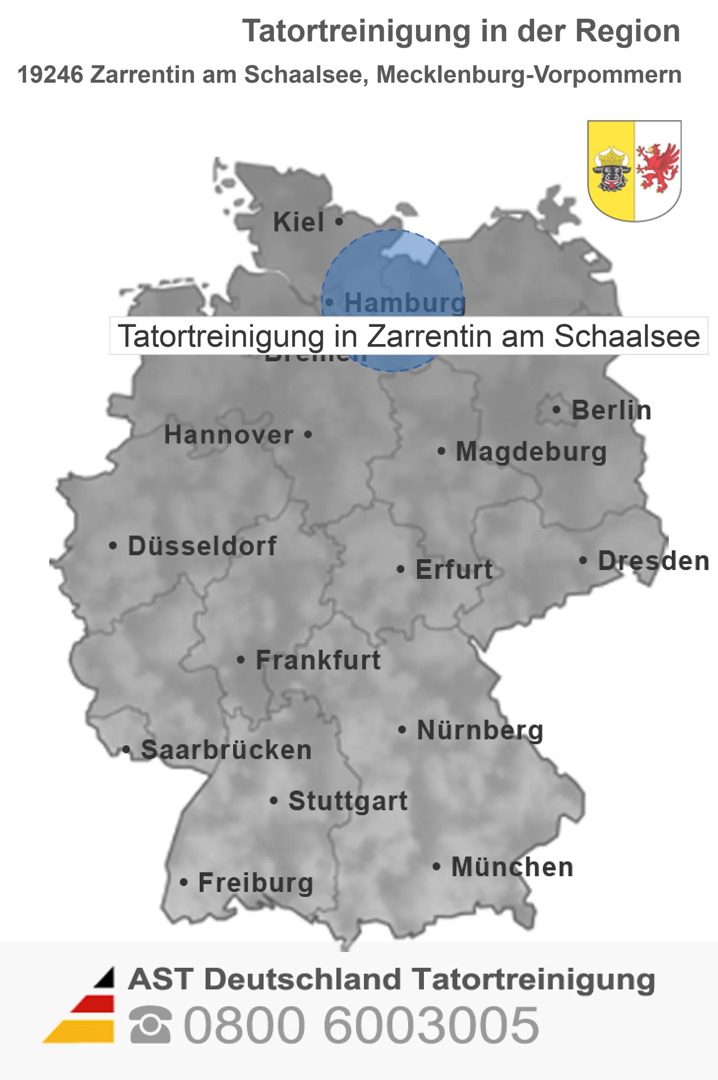 Tatortreinigung Zarrentin am Schaalsee