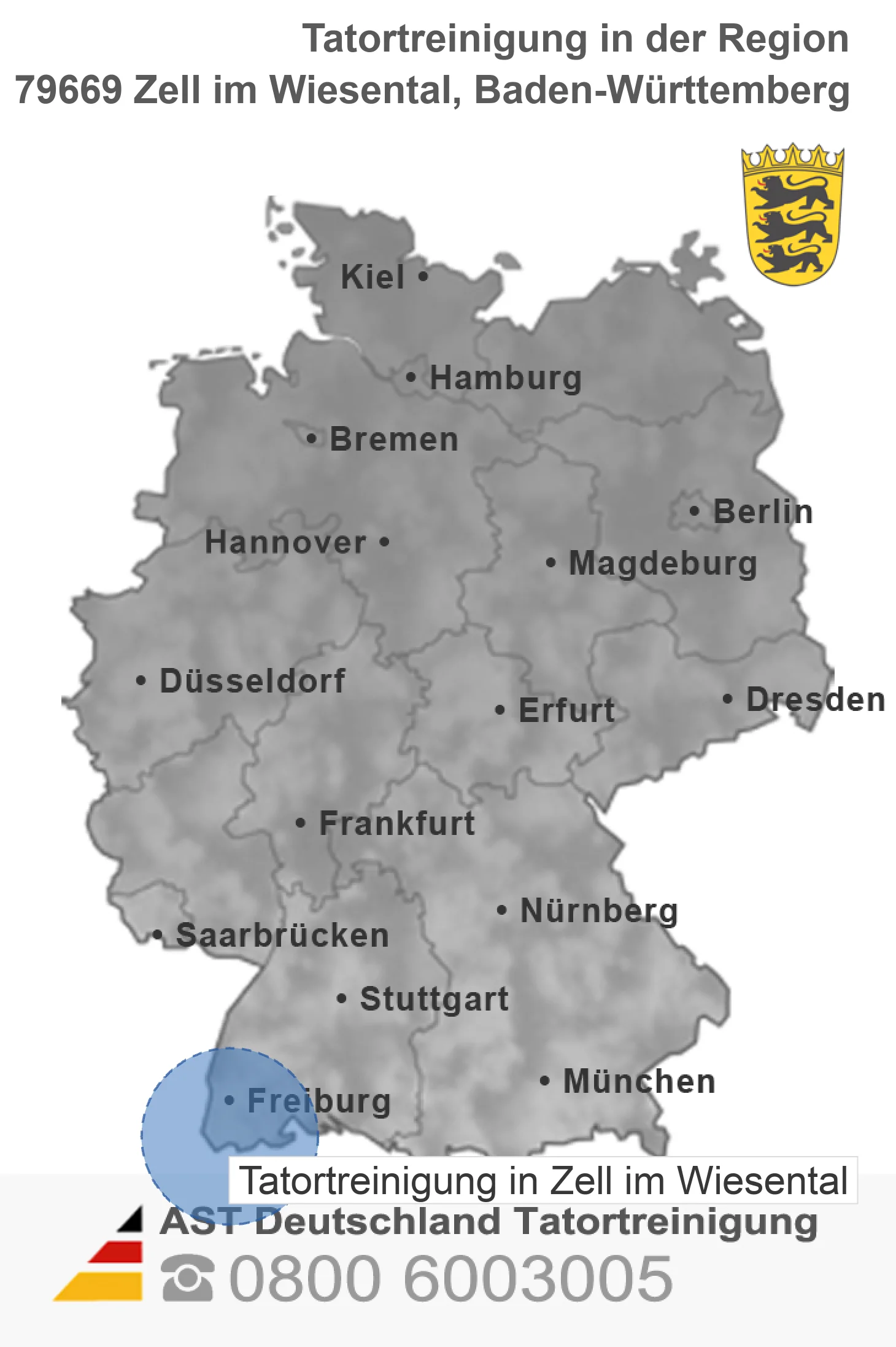 Tatortreinigung Zell im Wiesental
