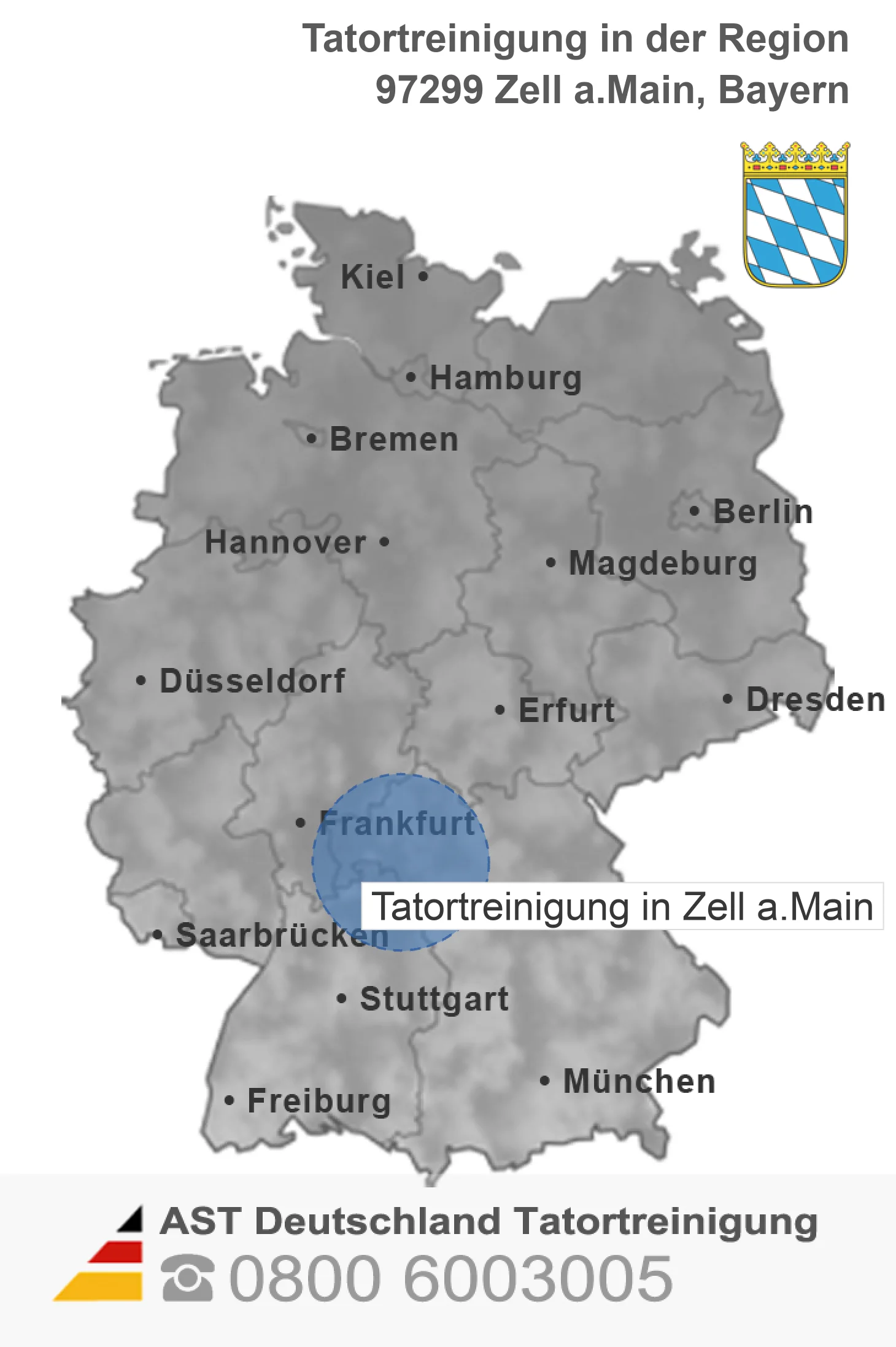 Tatortreinigung Zell a.Main