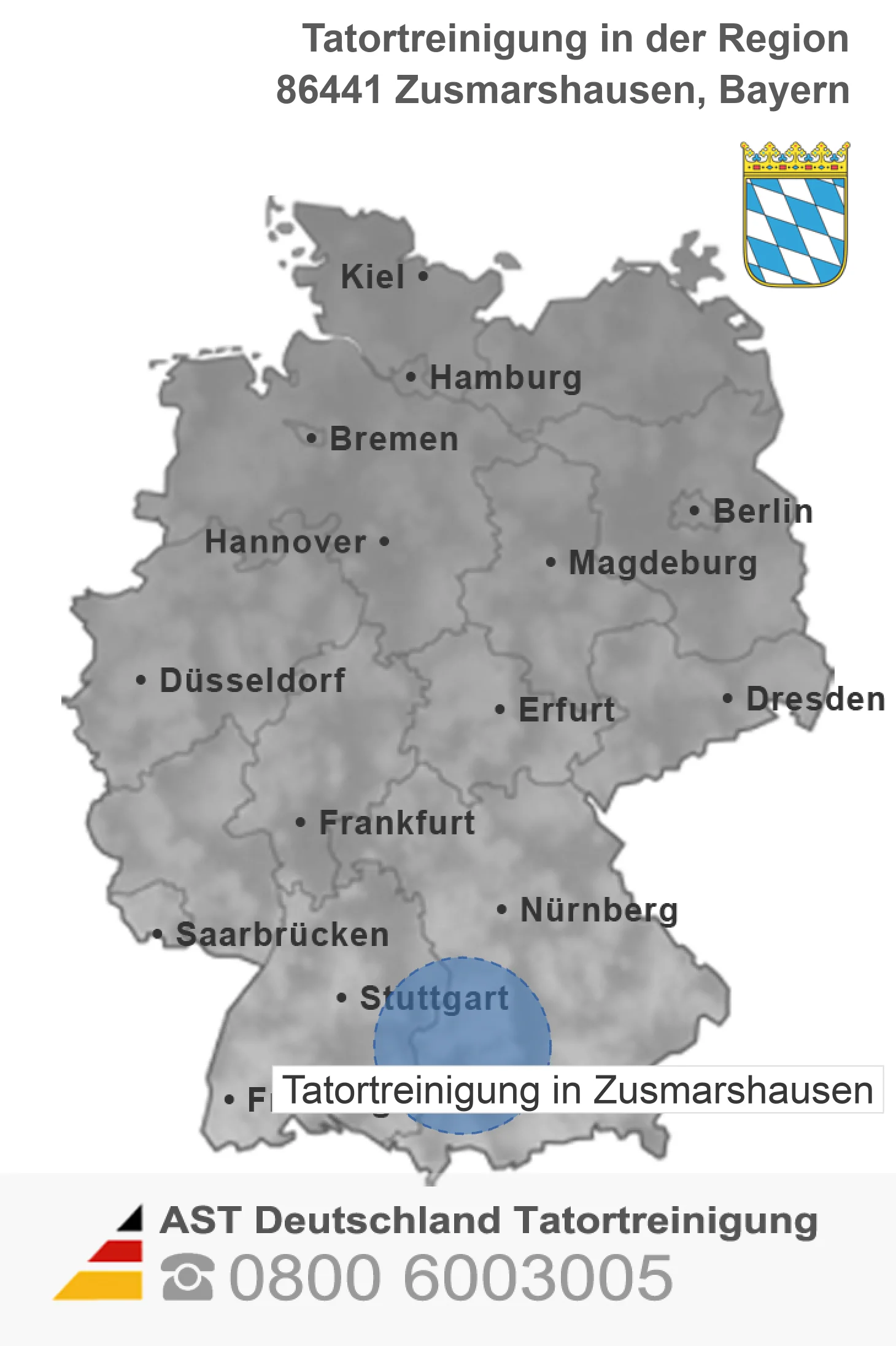 Tatortreinigung Zusmarshausen